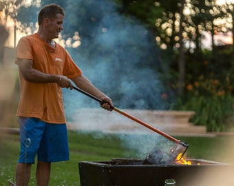 Log Lugger Fire Pit  Campfire Wood Placement Tool