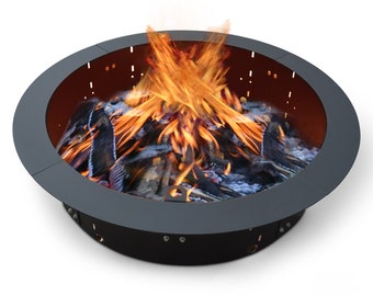 Firebuggz 31” Round Steel fire Pit Insert, Campfire Ring