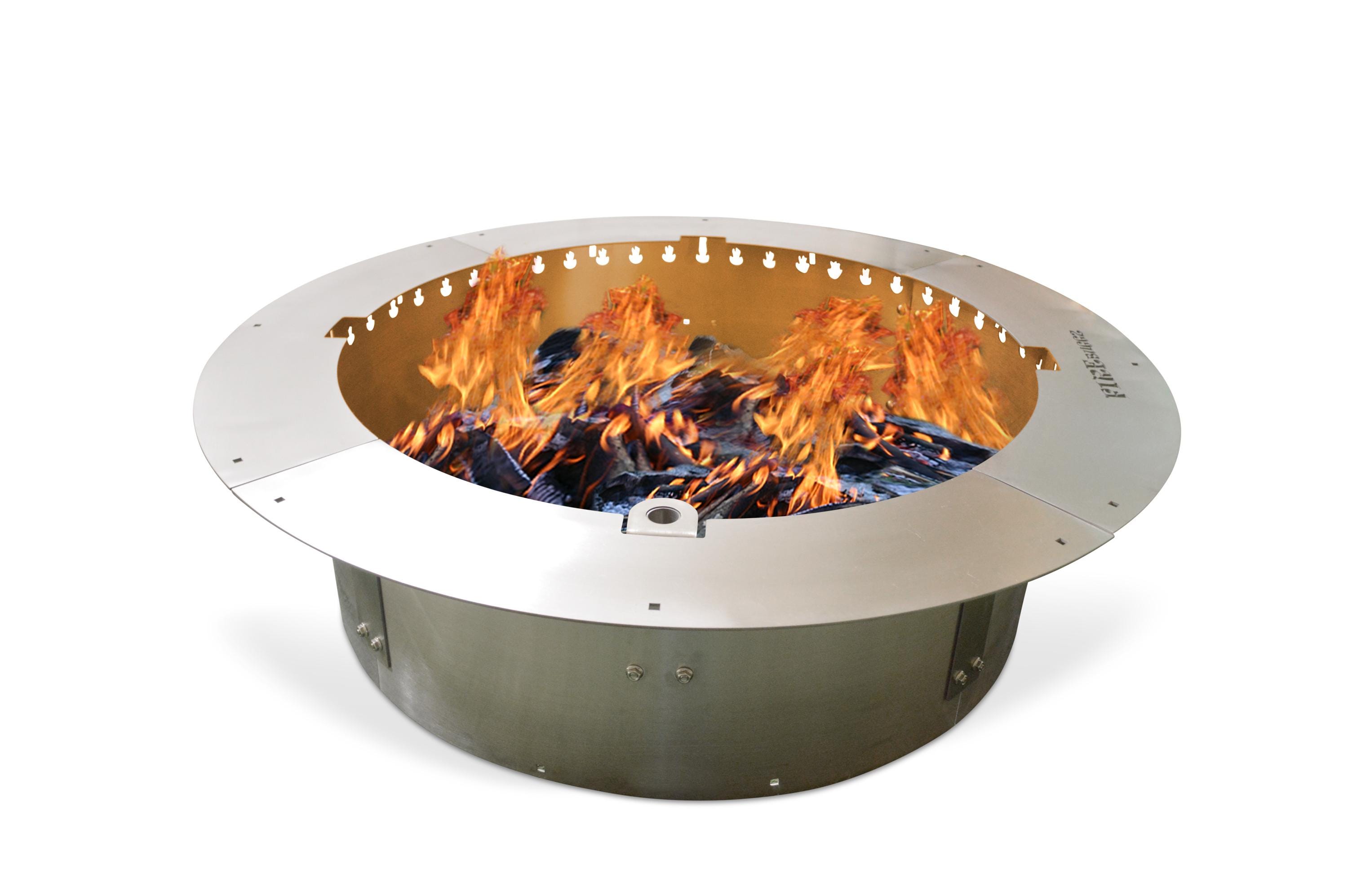 Simond Store Smokeless Square Fire Pit Ring - 29" Outer, 25" Inner (2mm Steel, Powder Coated)