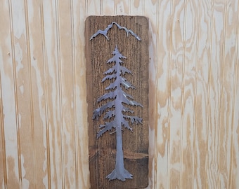 Metal Tree Art/Rustic/Wood/Cabin/Home/Décor/Lodge/Wall Art/Wall Décor