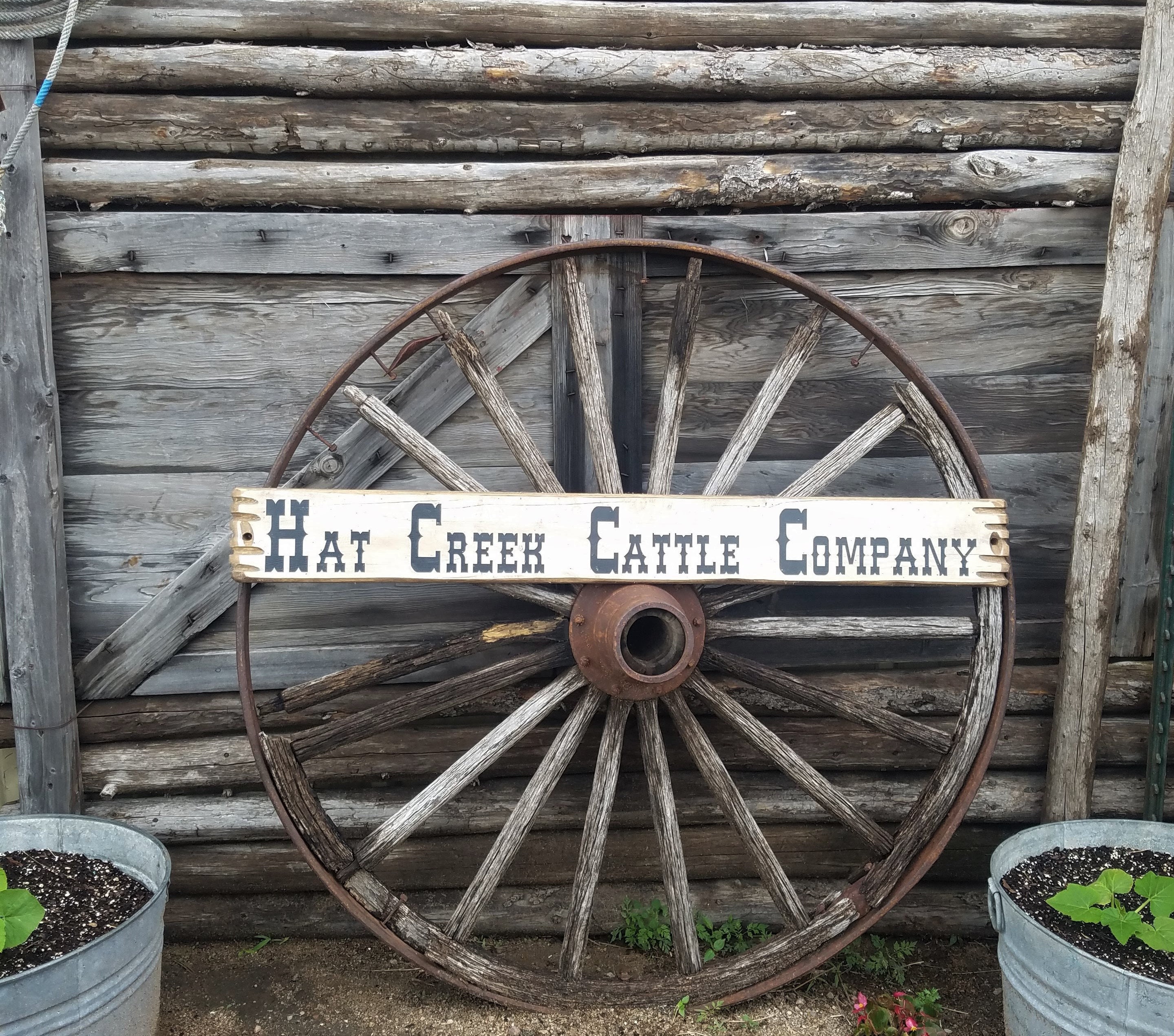 HAT CREEK CATTLE Company/Wood/Sign/Western/Cowboy Sign/Lonesome Dove/Cowgirl/Old West/Lodge