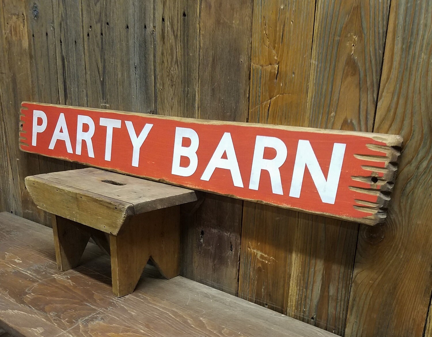 Barn Sign PARTY BARN Rustic Wood Sign Barn decor Ranch decor Farm sign