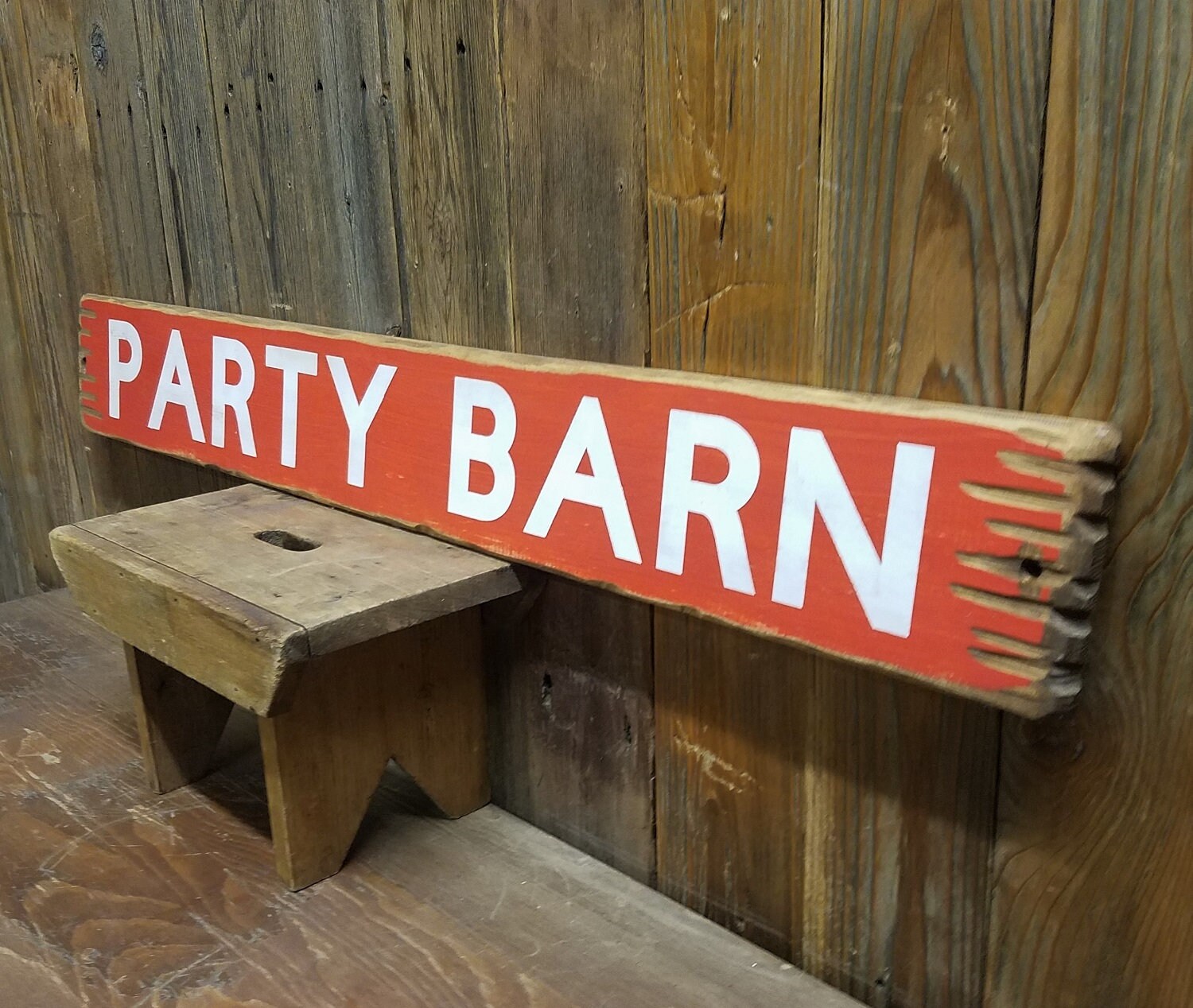 Barn Sign PARTY BARN Rustic Wood Sign Barn decor Ranch decor Farm sign