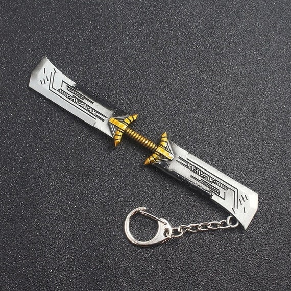 Endgame Thanos Weapon Double Sided Sword Keychain Etsy