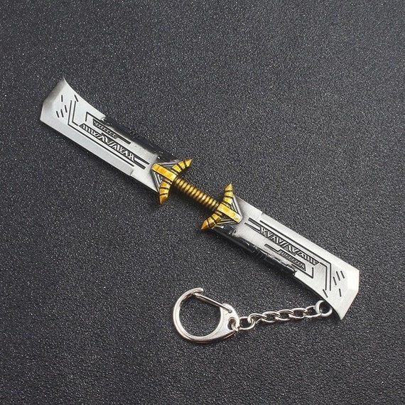 Endgame Thanos Weapon Double Sided Sword Keychain Etsy Endgame Thanos Weapon Double Sided Sword Keychain Etsy