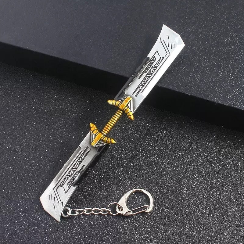 Endgame Thanos Weapon Double Sided Sword Keychain Etsy