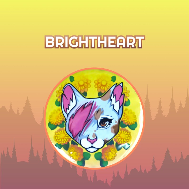 War Cats Button Pack - Brightheart and Swiftpaw - Etsy Australia