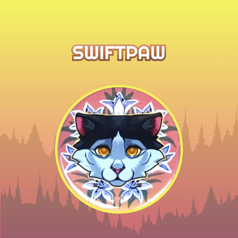 War Cats Button Pack - Brightheart and Swiftpaw - Etsy Australia