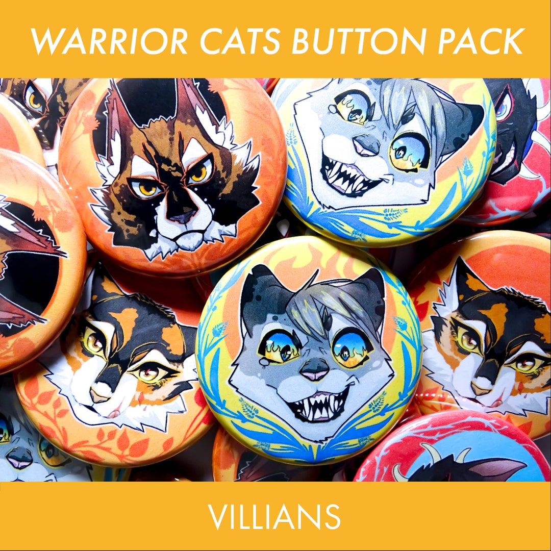 Warrior Cats Button Pack VILLAINS 