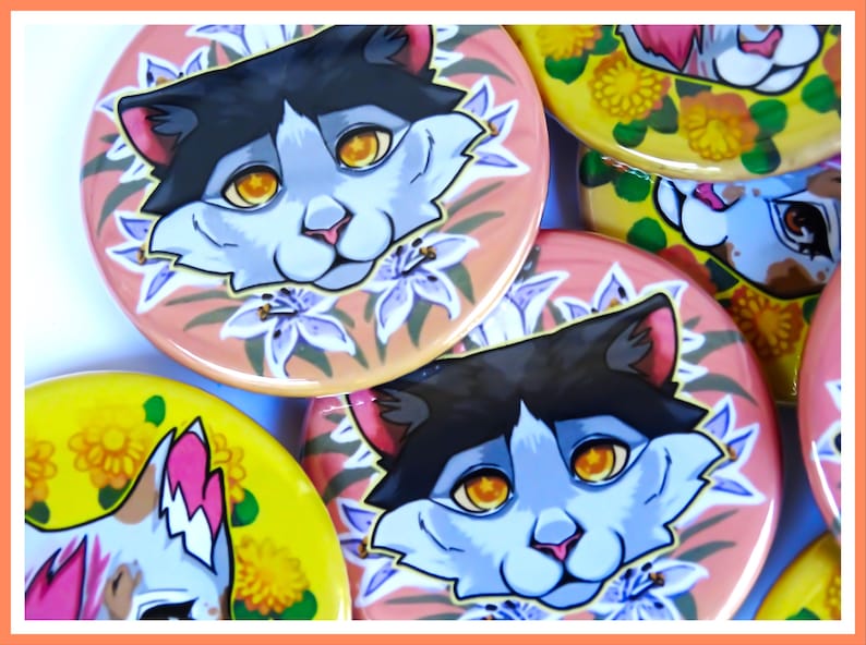 War Cats Button Pack - Brightheart and Swiftpaw - Etsy Australia