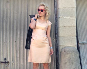 Vintage 70s Peach Dream Dress