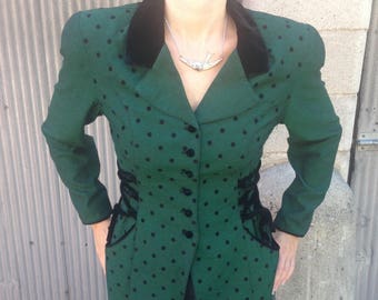 Blazer à pois vintage