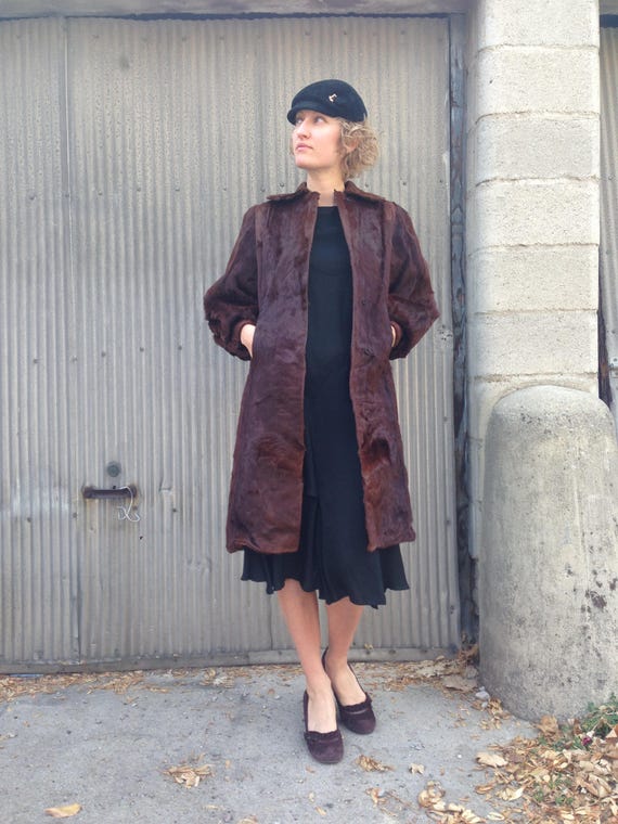 Vintage 1920s Incredible Beaver Fur Coat