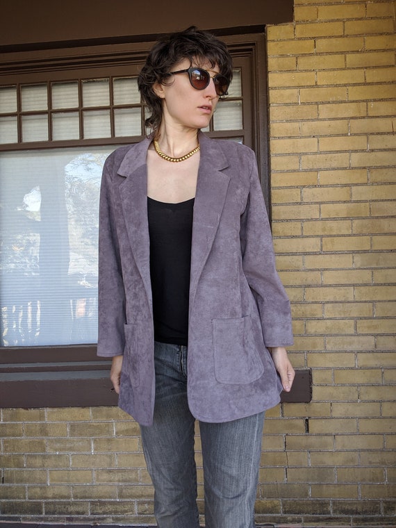 Vintage 80s Lavender Blazer