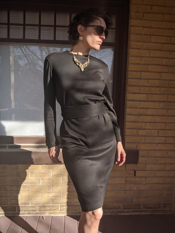 Vintage Designer Black Dress by Gianfranco Ferre
