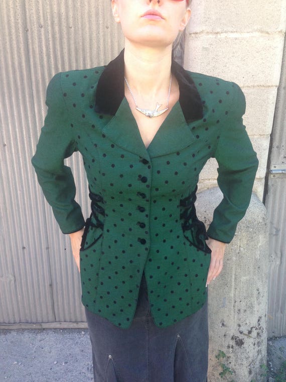 vintage polka dot blazer - Gem