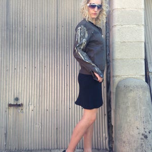 Vintage 90s Biker Jacket image 3