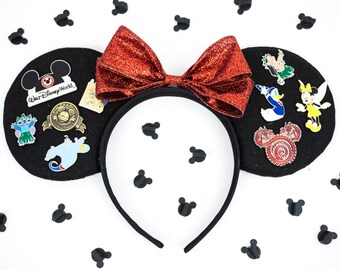 Pin Trader/Display Mouse Ears (w/ choice of bow!)