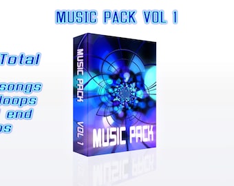 Canciones libres de derechos y lazos, 51 sonidos en total, 23 canciones y 28 loops, rock, moderno, fresco, de ritmos y más, ideal para contenido de creadores