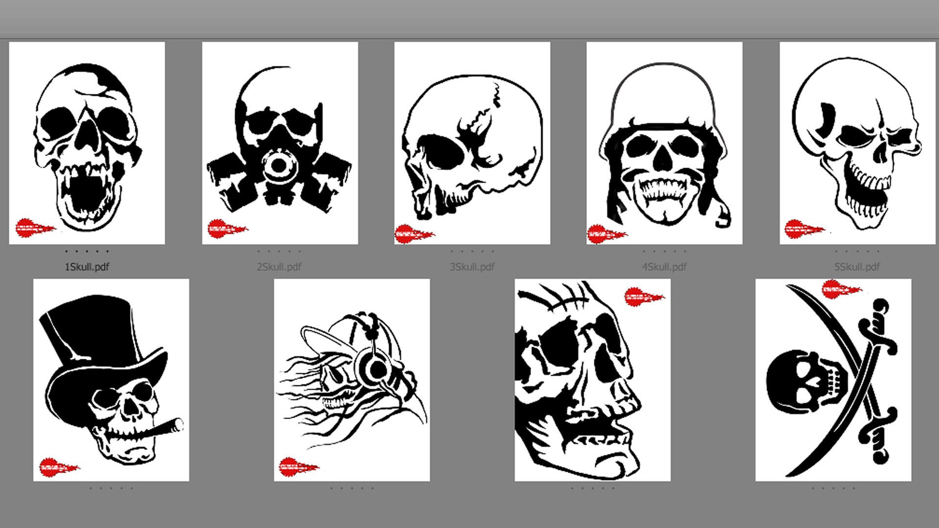 9 Skull Patterns Scroll Saw Woodworking Stencils Crafts ... 9 Skull Patterns Scroll Saw Woodworking Stencils Crafts ...