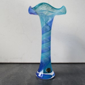 A crystal vase, cool, by Peter Kaspar, German crystal glass, with sticker