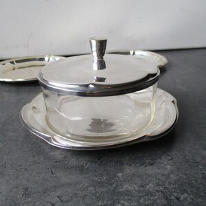 Vintage försilvrad smörskål från WMF, märkt cirka 1950. bild 2