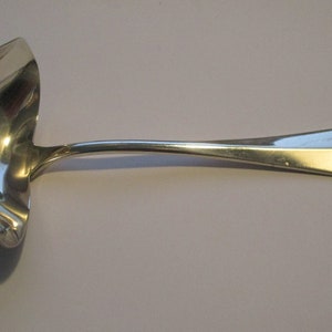 WMF Art Deco silver plated sauce spoon, or fat and lean, fat separating gravy spoon, Ca 1920.