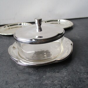 Vintage försilvrad smörskål från WMF, märkt cirka 1950. bild 4