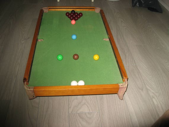 Biliardo da tavolo Snooker oggetti da collezione 1958. -  Italia