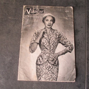 Vlieseline, modetidning 1954, 16 sidor, mode, exklusivt, holländskt.