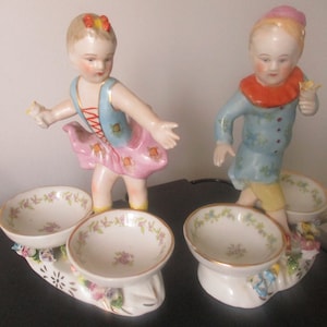 Set sale e pepe, Manifattura di porcellane Rauenstein (Turingia, Germania, 1783-1929.