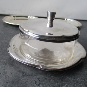Vintage försilvrad smörskål från WMF, märkt cirka 1950. bild 7