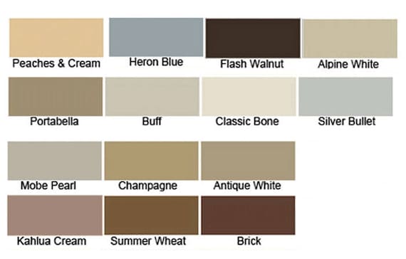 Tec Sanded Caulk Color Chart