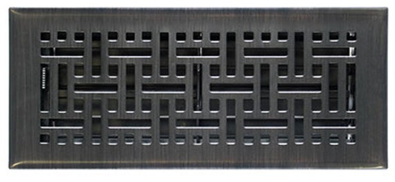 Wicker Style Decorative Floor Registers Oil Rubbed Bronze Etsy