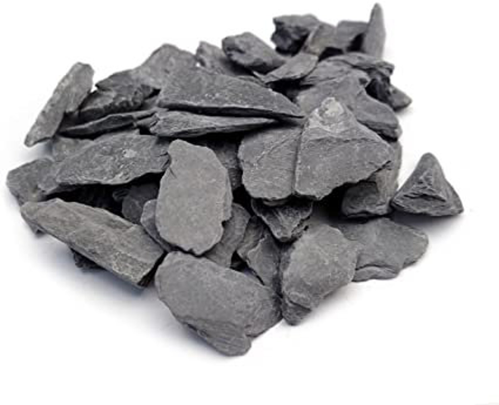 Black Slate Rock Chips 318lb Hardscape Rock Stones Decor Etsy