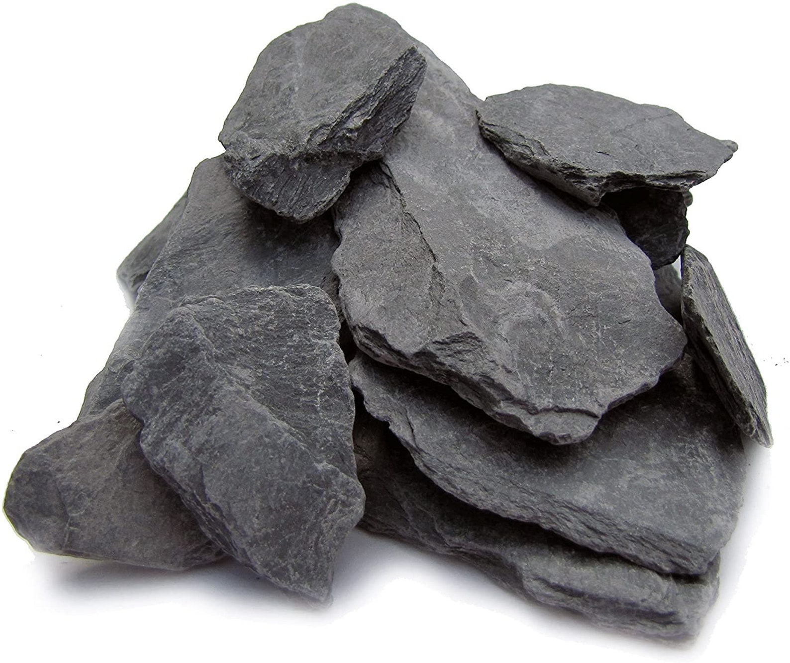 Black Slate Rock Chips 318lb Hardscape Rock Stones Decor Etsy
