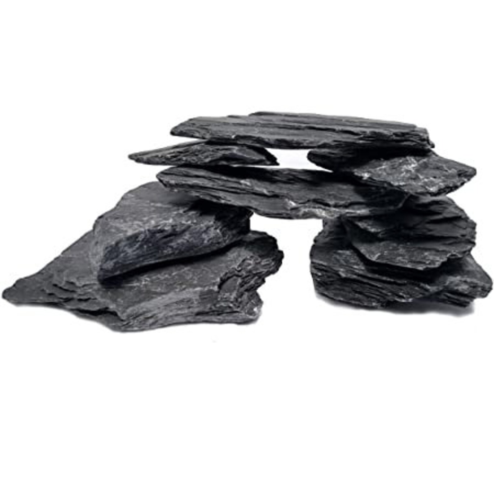 Black Slate Rock Chips 318lb Hardscape Rock Stones Decor Etsy
