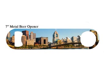 Pittsburgh Skyline from North Shore Bottle Opener