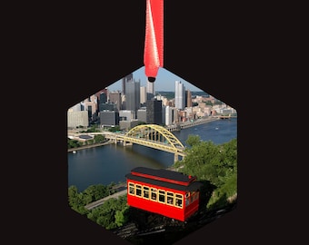 Pittsburgh Incline Ornament - Pittsburgh Ornament - 2 sided