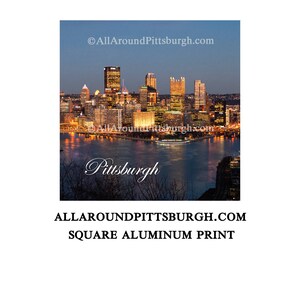 Pittsburgh Skyline Metal Print - various sizes