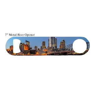 Pittsburgh Skyline View from Station Square Bottle Opener