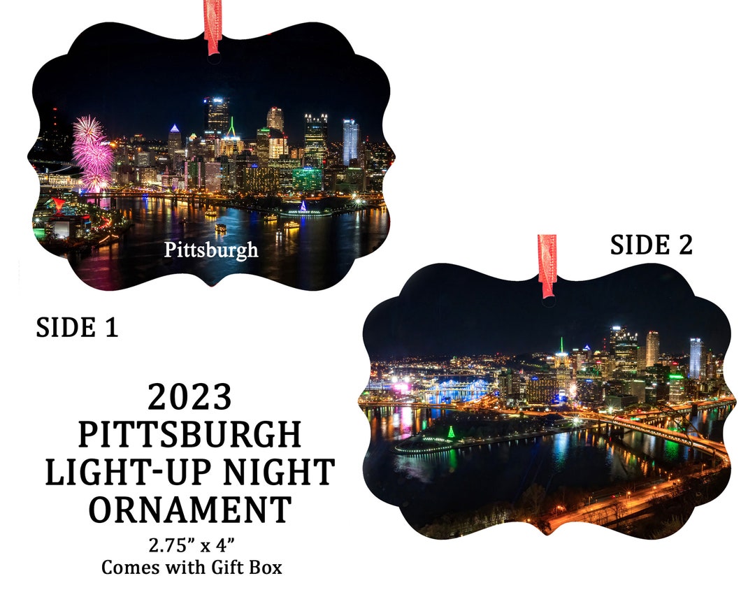 NEW 2023 Pittsburgh Lightup Night Ornament Free Shipping on This Item