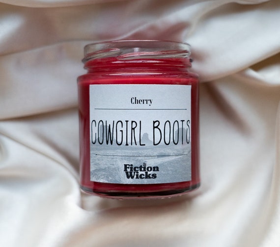 Cowgirl Boots | costal cowgirl/ cowboy inspired | Cherry fragrance candle wax melt | red home decor | vegan soy natural wax cruelty free