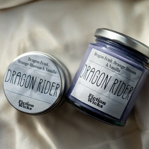 Dragon Rider | Fourth Wing inspired | Dragon Fruit and Vanilla fragrance | Vegan Soy Wax cruelty free Candle Wax Melt | Purple gothic home
