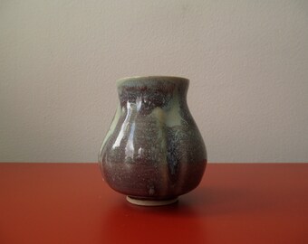 Ceramic Vase, Blue and Purple Vase