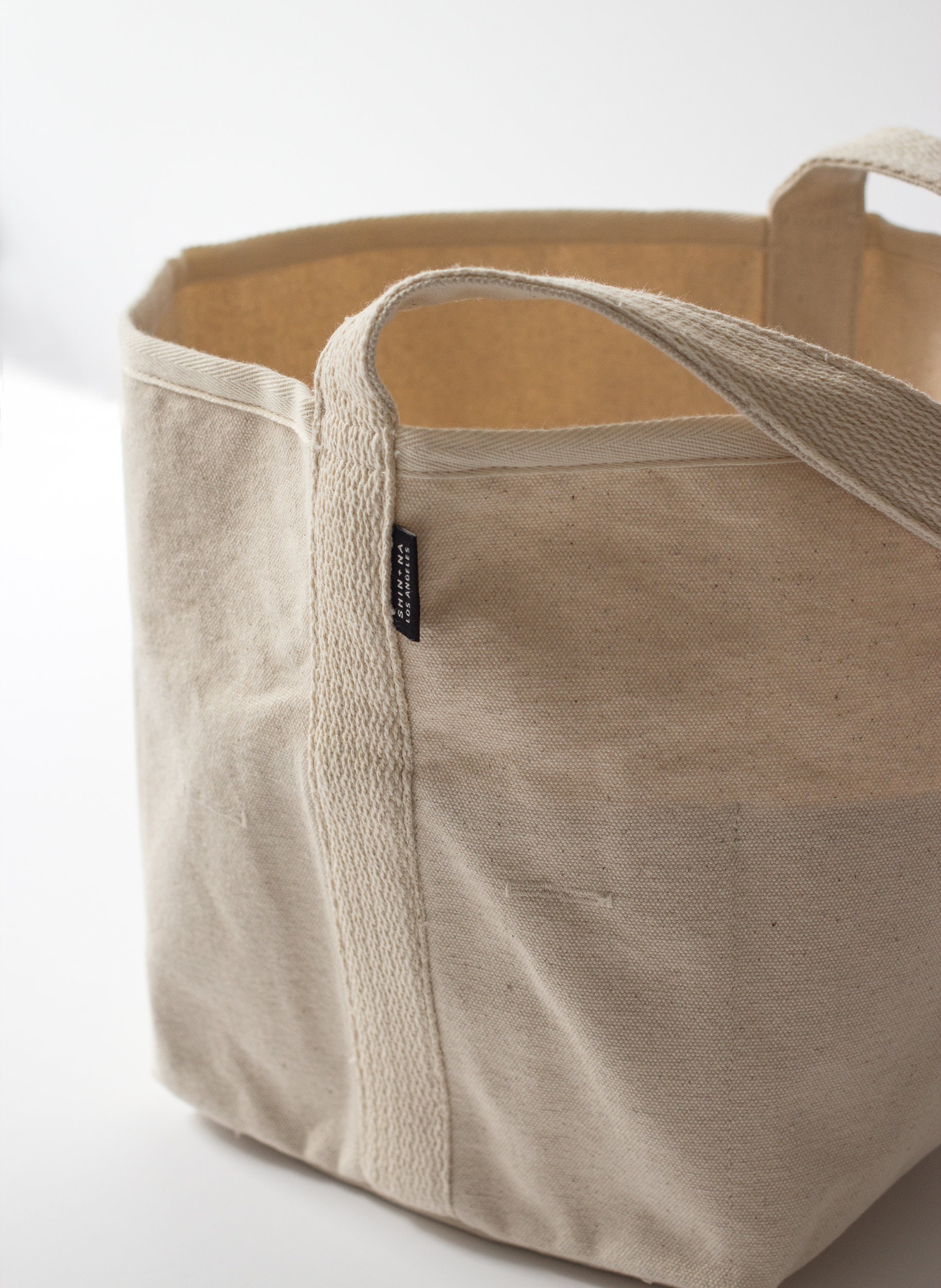 Reversible canvas bucket-style shoulder bag 6 Pockets | Etsy