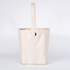 Reversible Tall Bucket Canvas Einkaufstasche, 6 Taschen