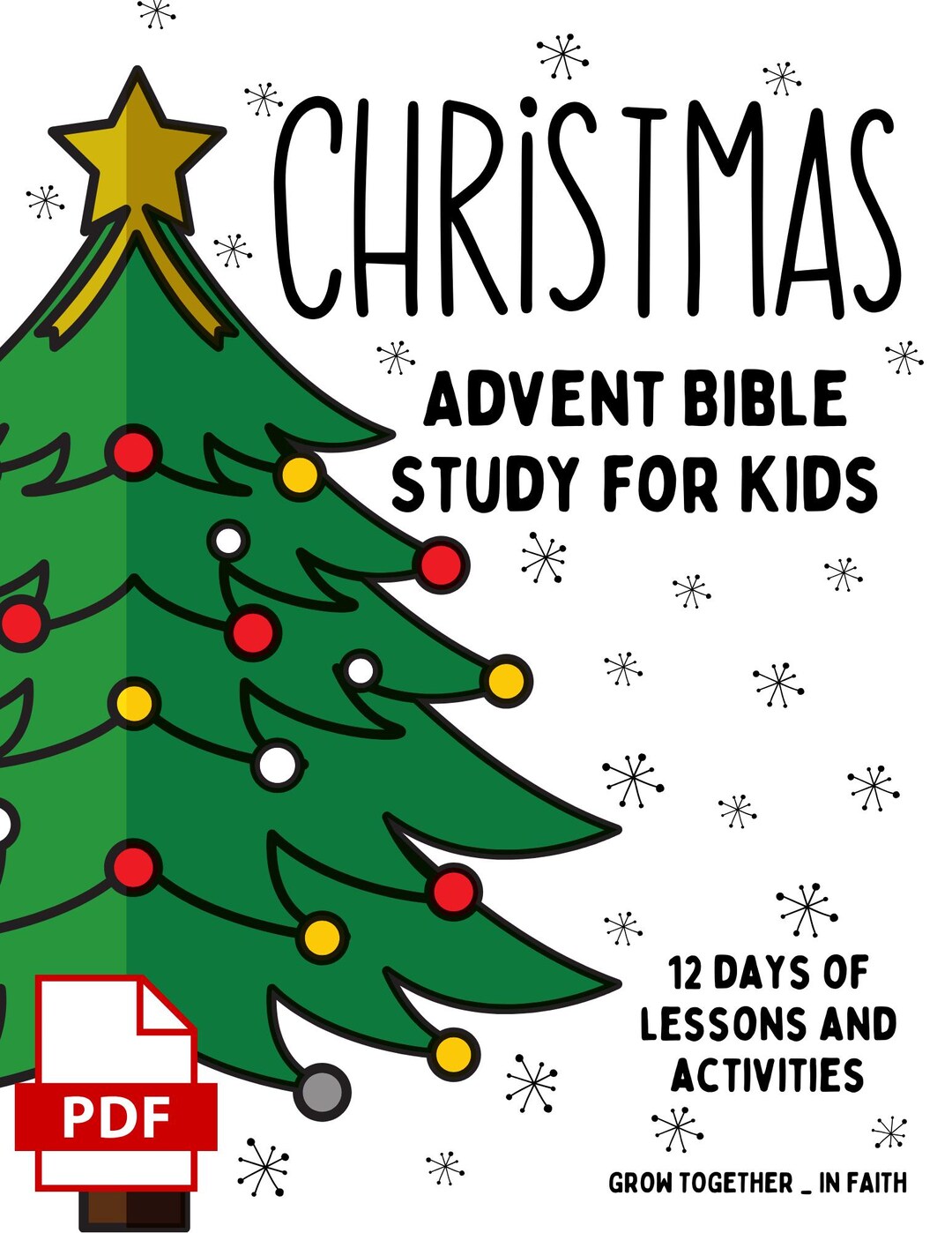 PDF Kids Advent Bible Study Digital Instant Download Christmas Lessons ...