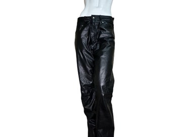 Vintage 1970's Leather Motorcycle Pants