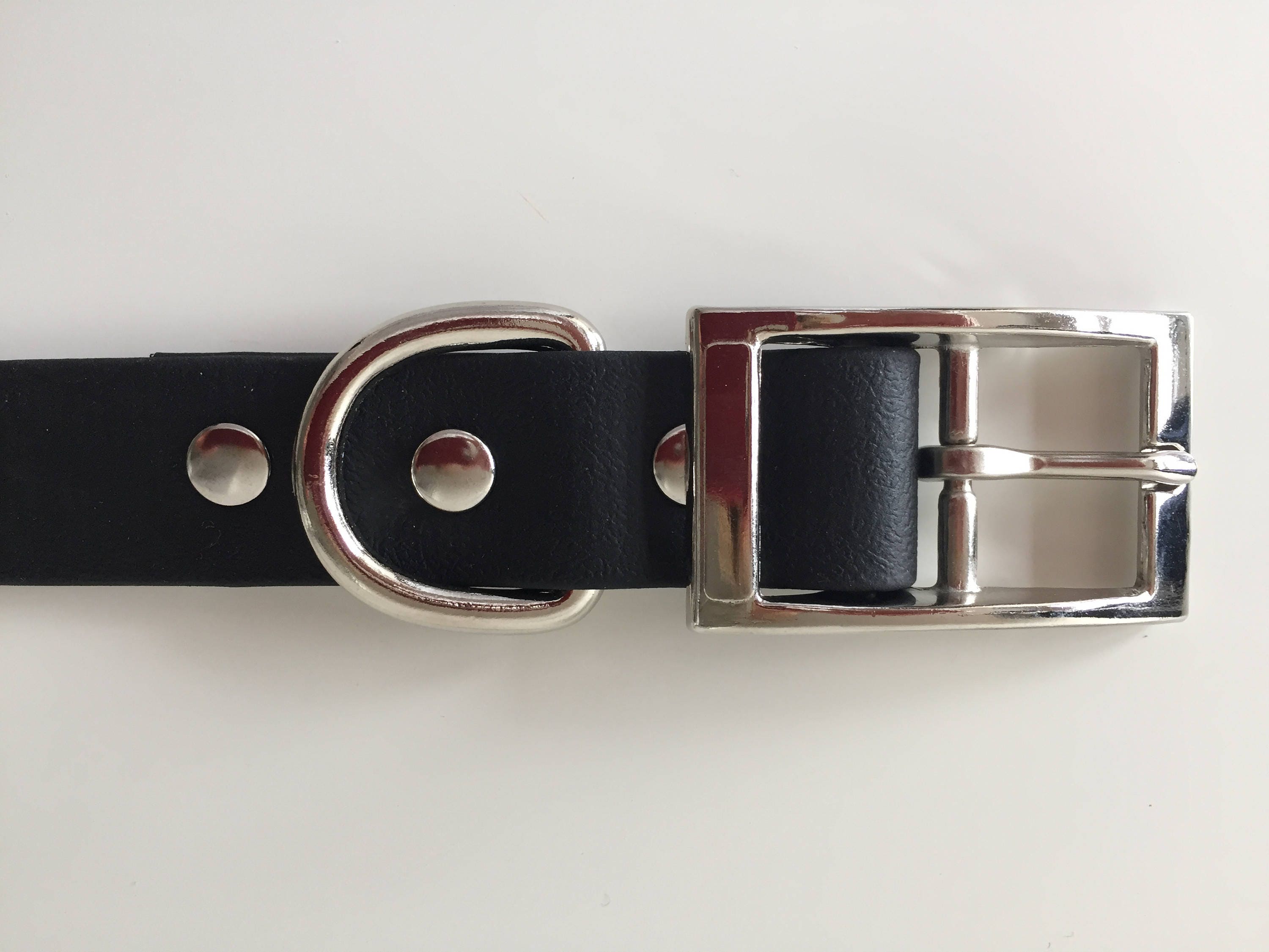 Black Waterproof Smellproof Easy Clean Dog Collar Etsy